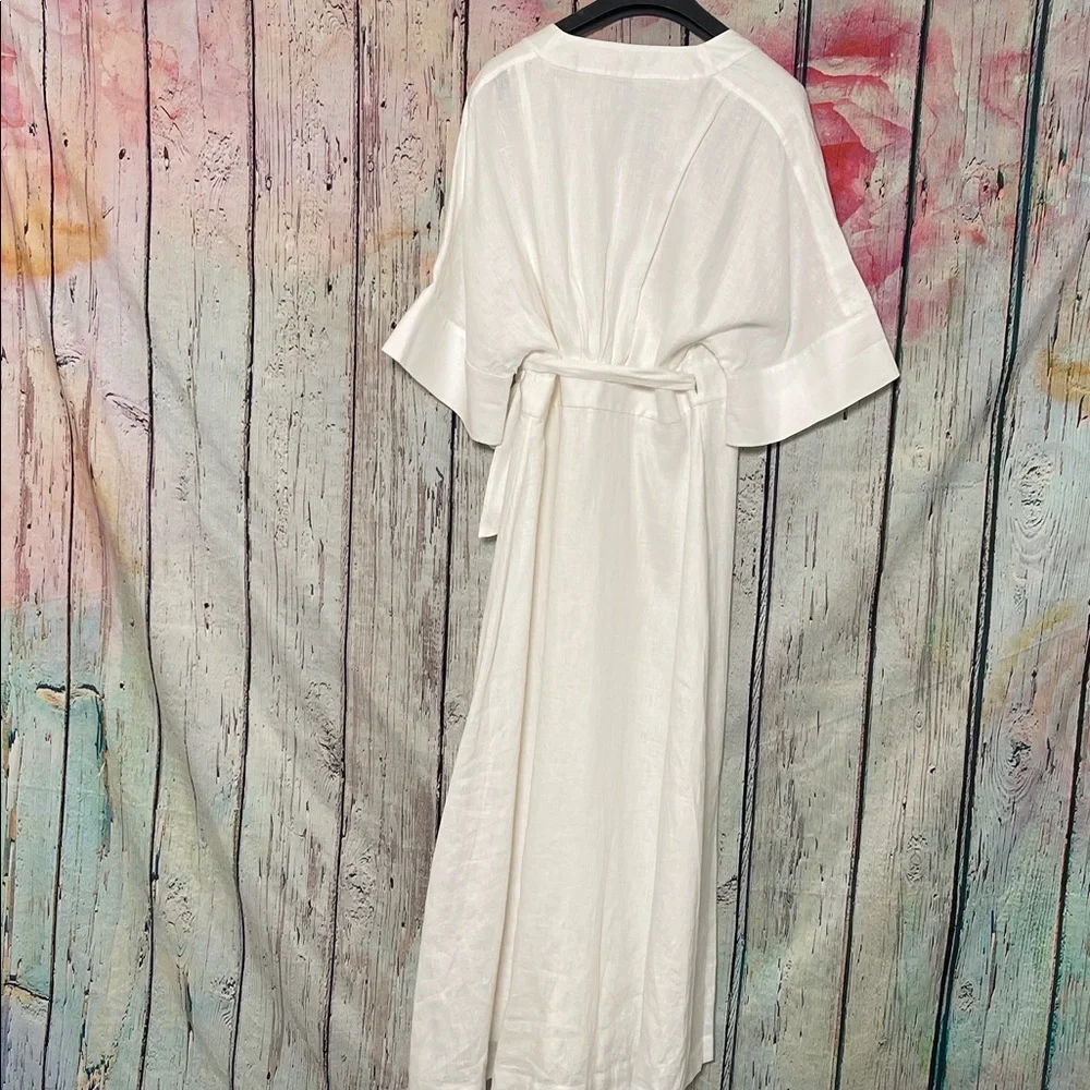 White Linen Equipment Dress 12 - Picture 9 of 9